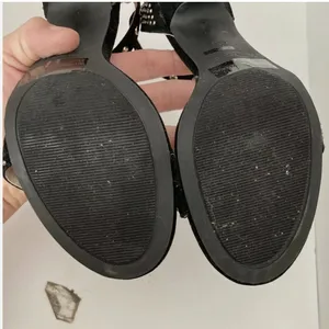 Anne Michelle Heels Size 7.5 Enzo‎ 44 Black Embellished thumbnail 4