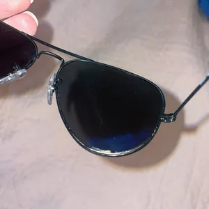 All Black Polarized Ray-Ban Aviators thumbnail 5