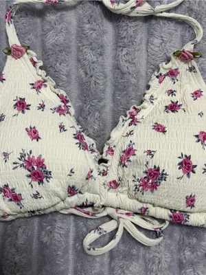 Wild Fable Floral Smocked Bikini Set — White & Pink — Mixed Sizes XL/L — NWT thumbnail 5