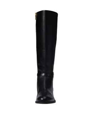 NWT Michael Michael Kors Finley Knee-High Riding Boots 40F1FIFBEL Black 7M thumbnail 2