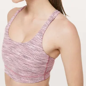 Lululemon Energy Bra in Arrow Jacquard Antique Bark Copper Coil sports Strappy thumbnail 9