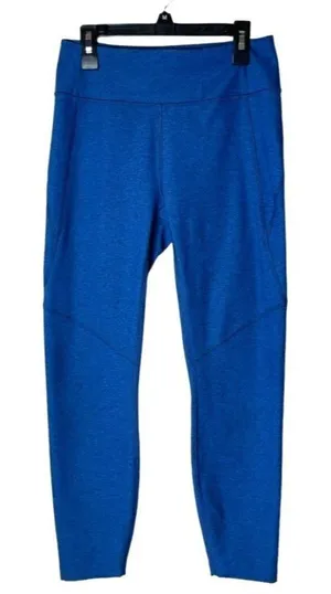 Outdoor Voices‎ Blue Wide Waistband High Rise Cropped Athletic Leggings Size S thumbnail 1