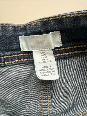 H&M High Rise Wide Legged Jeans size 10 thumbnail 6