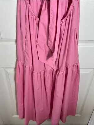 Abercrombie & Fitch Pink Open‎ Back Maxi Dress XLP Petite thumbnail 12