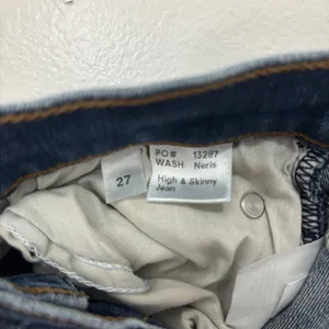 Reformation Women’s Skinny High-Rise Dark Blue Jeans Size 27 thumbnail 4
