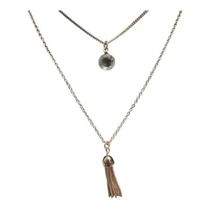 MixIt Gold Tone Three Tiered Necklace‎ thumbnail 4