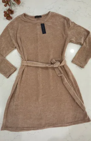 Adrienne Vittadini Peach-Beige Waffle Knit Top thumbnail 1
