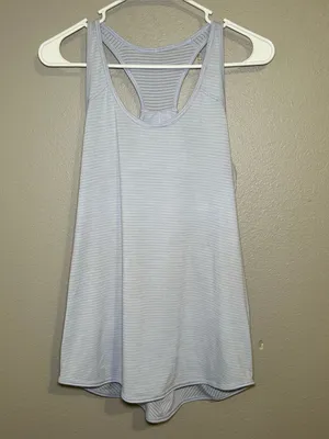 Lululemon Essential Striped Pleated Racerback Athletic Tank Top Women’s Size 6 thumbnail 5
