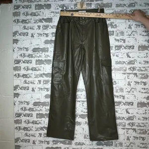 Abercrombie & Fitch | women faux leather 90’s relaxed highrise thumbnail 6