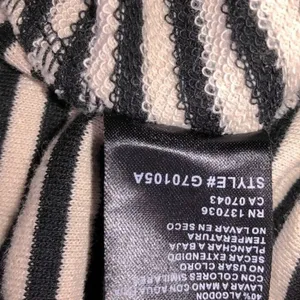 Paper crane large black striped hoodie sweatshirt thumbnail 6