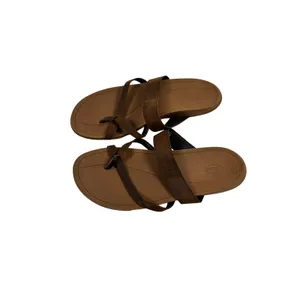 Chaco Maya II Leather Sandals Womens 8 Cognac Brown Strappy Toe Loop thumbnail 2