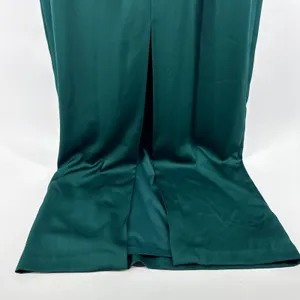 Aidan Mattox‎ Gown 8 Emerald Green Beaded Peplum V-Neck Maxi Slit Dress NWT thumbnail 7