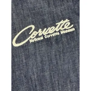 National Corvette Museum Denim Shirt Womens Small Blue Button Up Port Authority thumbnail 3