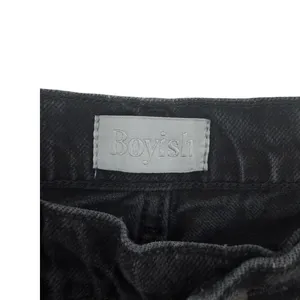 Boyish The Mikey High Rise Wide Leg Jeans Black Beauty Black Size 28 thumbnail 12