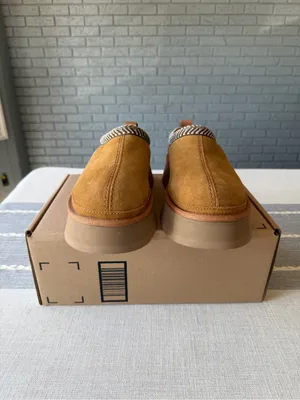 NEW KOOLABURRA BY UGG Buree Platform Slippers Shoes Mules Chestnut 9 thumbnail 4