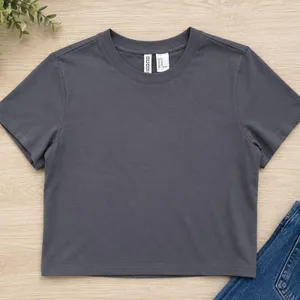 H&M Divided Women’s Gray Basic Short Sleeve T-Shirt Size Medium LIKE NEW thumbnail 2
