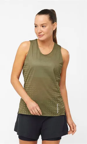 Salomon Women’s Sense Aero Tank - Grape Leaf thumbnail 1