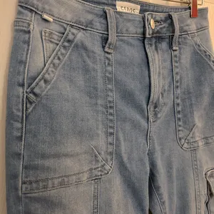 Ceros Time For Change Sabrina High Rise Cargo Straight‎ Jeans in Malibu Size 24 thumbnail 8