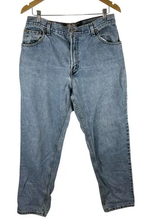 Vintage Levi’s 550 Relaxed‎ Tapered Jeans 100% Cotton | Size 14 M Casual 90’s thumbnail 1