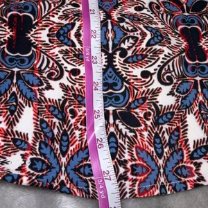 New Christopher & Banks Women Size Medium Blouse Large Medallion Paisley Pintuck thumbnail 10