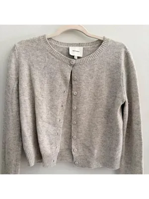 Reformation Clara Cashmere Crew Cardigan thumbnail 2