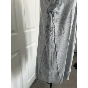 Love Ellie Stitch Fix Open Front Cardigan Sweater Gray Ribbed Details Size L thumbnail 2