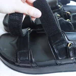 Tory Burch Black Kira Sport Strappy Sandal Gold Logo Size US 9 (w/ OG Box) thumbnail 4