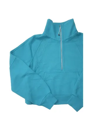 NWT Lululemon Scuba Oversized Funnel Neck Half-Zip in Oceanic Sweatshirt XS/S thumbnail 5