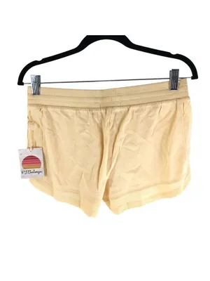 PJ Salvage Everyday Fade Away Shorts Pajama Lounge Pull On Drawstring Yellow M thumbnail 2