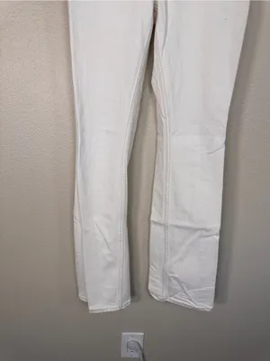Abercrombie & Fitch Cream 70s Vintage Flare Jeans Womens 24 Ultra High Rise Fall thumbnail 9