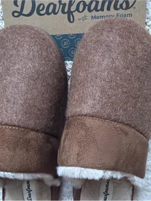 Dearfoams Cozy Comfort Women's Size S (7-8) Microsuede Moc Toe Scuff Slippers thumbnail 12