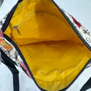 Brighton Jet Set Crossbody Bag Graphic Graffiti Print Nylon Travel Fun Chic thumbnail 9