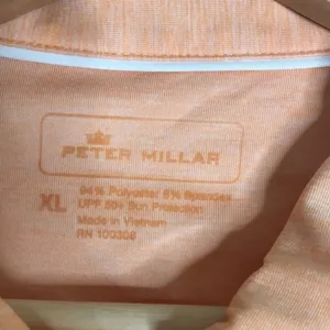 Peter Millar‎ Women's Masters Golf Polo Short Sleeve Sun Protection Peach XL thumbnail 5
