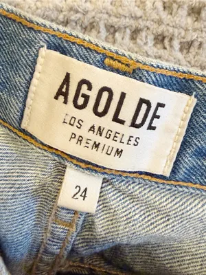 AGOLDE Jamie High Rise Classic‎ Jeans Distressed Dakota Wash size 24 thumbnail 9