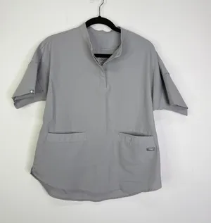Figs Ejura Scrub Top Cement Gray Size Small W19SW1012 thumbnail 1