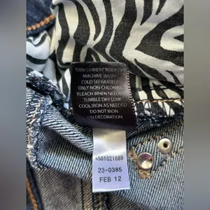 White House Black Market Women's Dark Blue Capri Jeans SZ 8 thumbnail 13