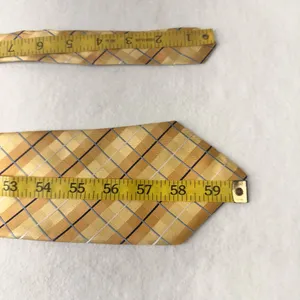London Style City Of London Men's Tie Silk Geometric Gold Multicolor Designer Office Stripe thumbnail 6