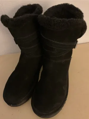 Koolaburra women black suede shearling shirt classic boots US 9 thumbnail 10