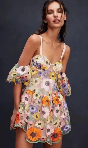 For Love & Lemons Prato Mini Dress thumbnail 1
