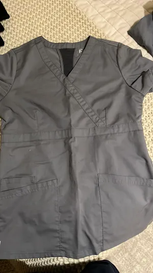 Scrub Top And Bottoms Set Gray thumbnail 5