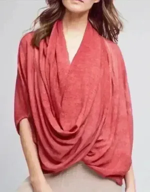 Anthropologie‎ Saturday Sunday Berry Color Wrap Kimono Top Sz XS/S thumbnail 1