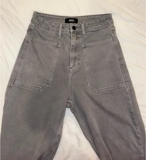 Just Black Denim Jeans High Rise Wide Leg Gray Denim 27 thumbnail 2