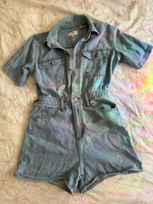 Universal Threads Denim romper thumbnail 2