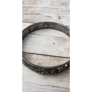 Vintage Bracelet / Bangle Metallic Tones Rock Like Design thumbnail 4