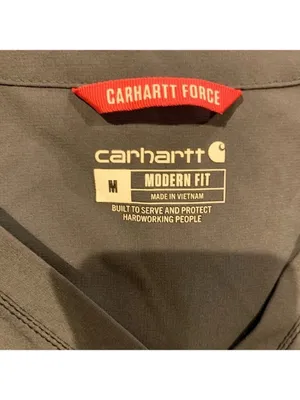 CARHARTT Force Modern Fit Gray Scrub Top size medium thumbnail 5