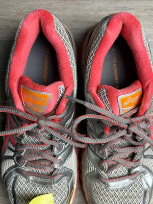 ASICS GEL-Nimbus 15 FluidRide Running Shoes Gray Pink Orange Size 10.5 thumbnail 4