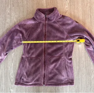 BURTON Dryride Plush Fleece Zip Up Jacket Mauve Purple High Loft | Size Medium thumbnail 6