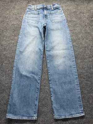 Madewell Light Blue Wide-Leg Jeans thumbnail 2
