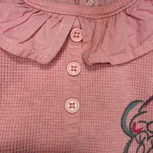 Disney Baby Mickey & Minnie Pink Waffle-Knit Romper 24M thumbnail 3