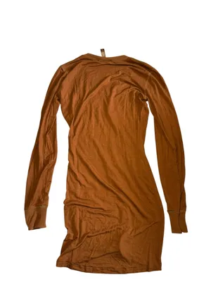 SKIMS Sleep Henley Dress in Copper thumbnail 4